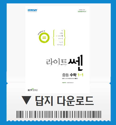 라이트쎈 1-1 답지 pdf