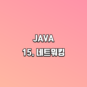 JAVA &#124; 15. 네트워킹