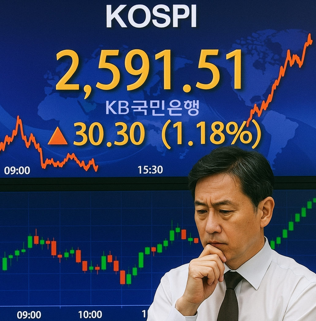 한국 주식 관련 코스피 지수 사진