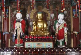 서울 화계사 목조지장보살삼존상