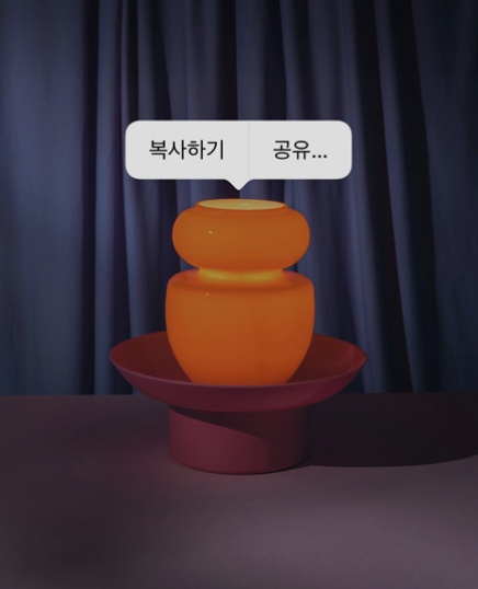 ios16에서-이미지의-배경과-피사체를-분리하여-누끼를딴뒤-복사하기와-공유메뉴가-떠있는-이미지