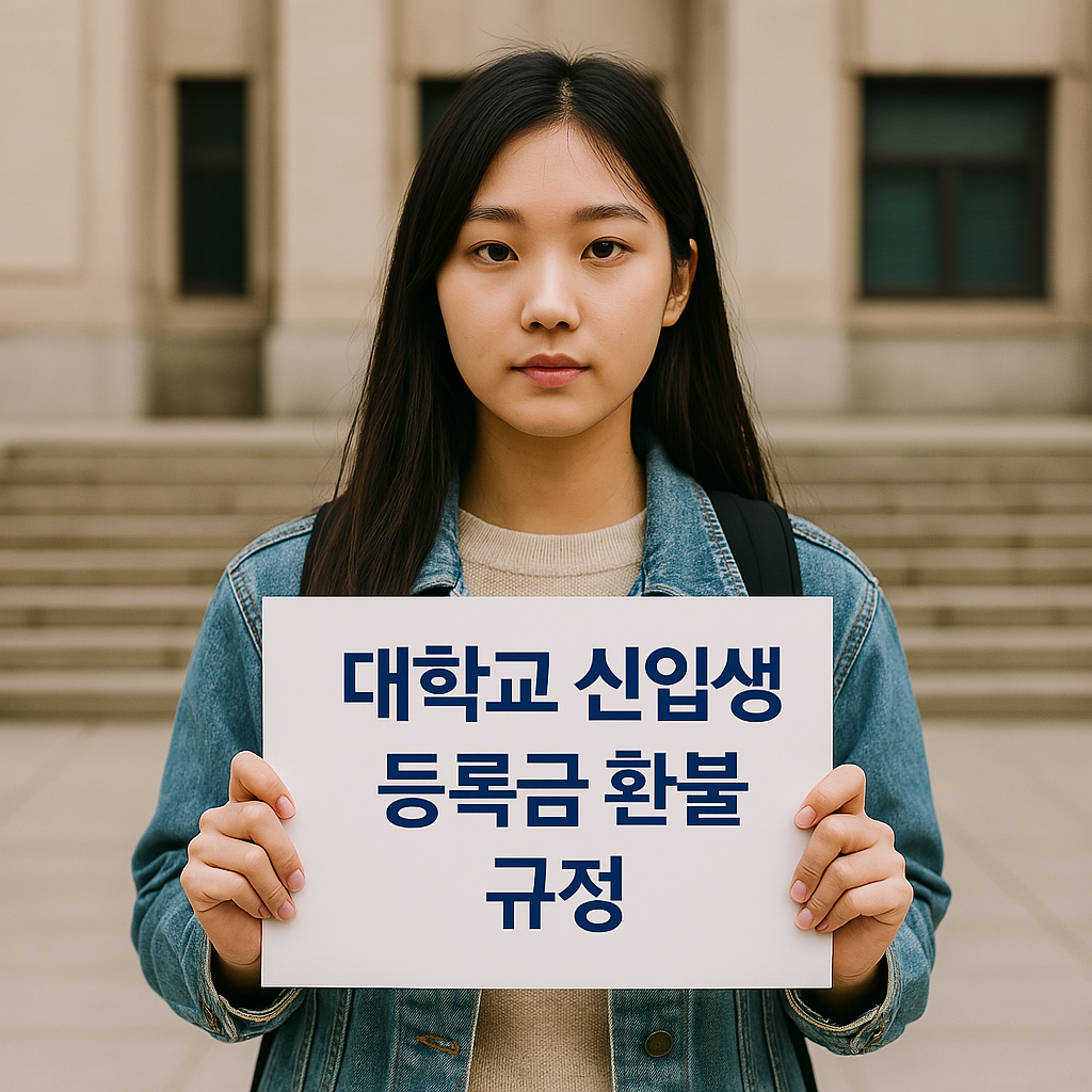 대학교 신입생 등록금 환불 규정