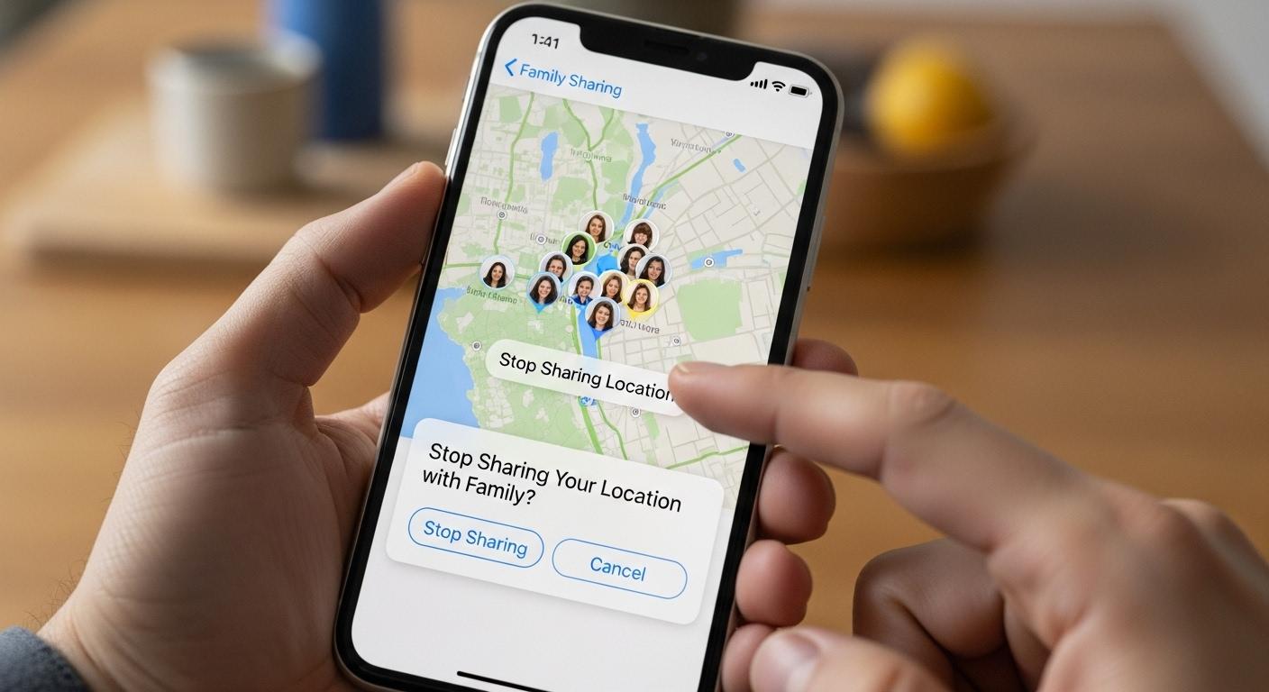 아이폰 가족 위치공유 삭제