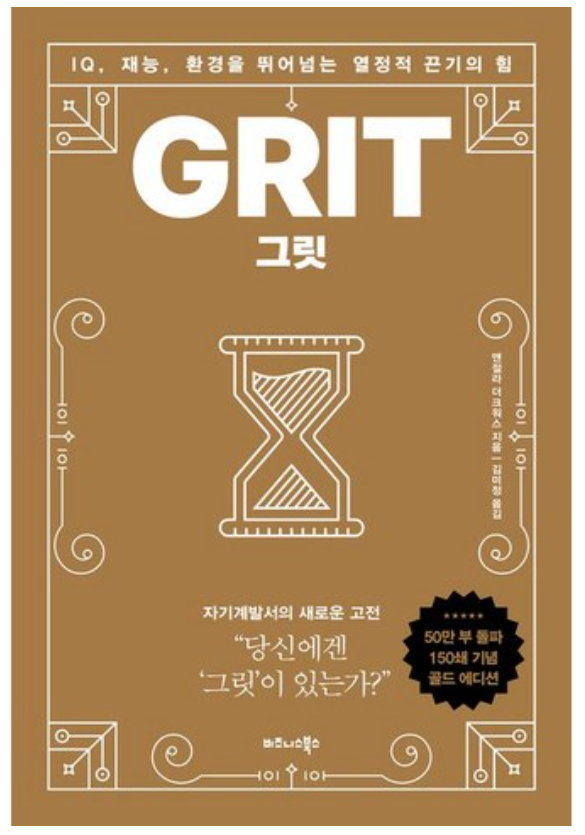 그릿 골드 컬러 책표지