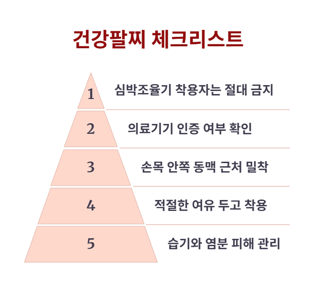 건강팔찌, 이것만은 꼭 기억하세요!