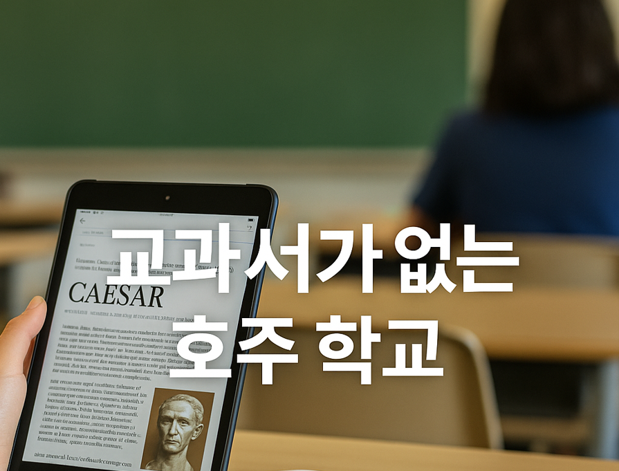 호주 학교에는 교과서가 없어요