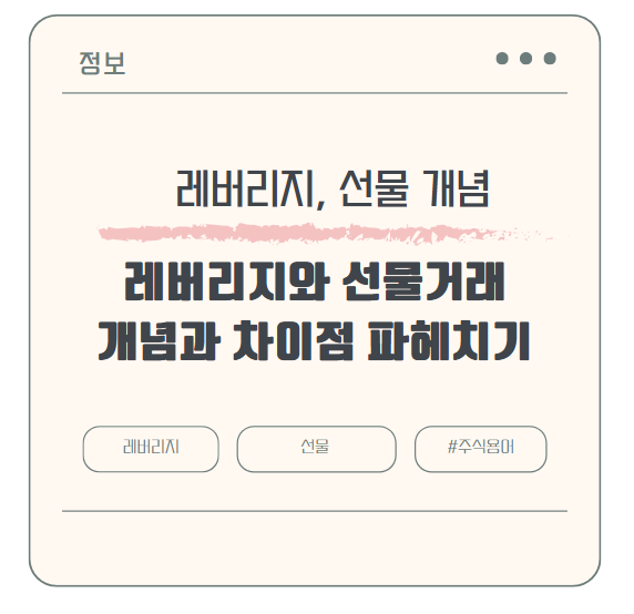 레버리지와 선물거래의 개념과 차이점 파헤치기