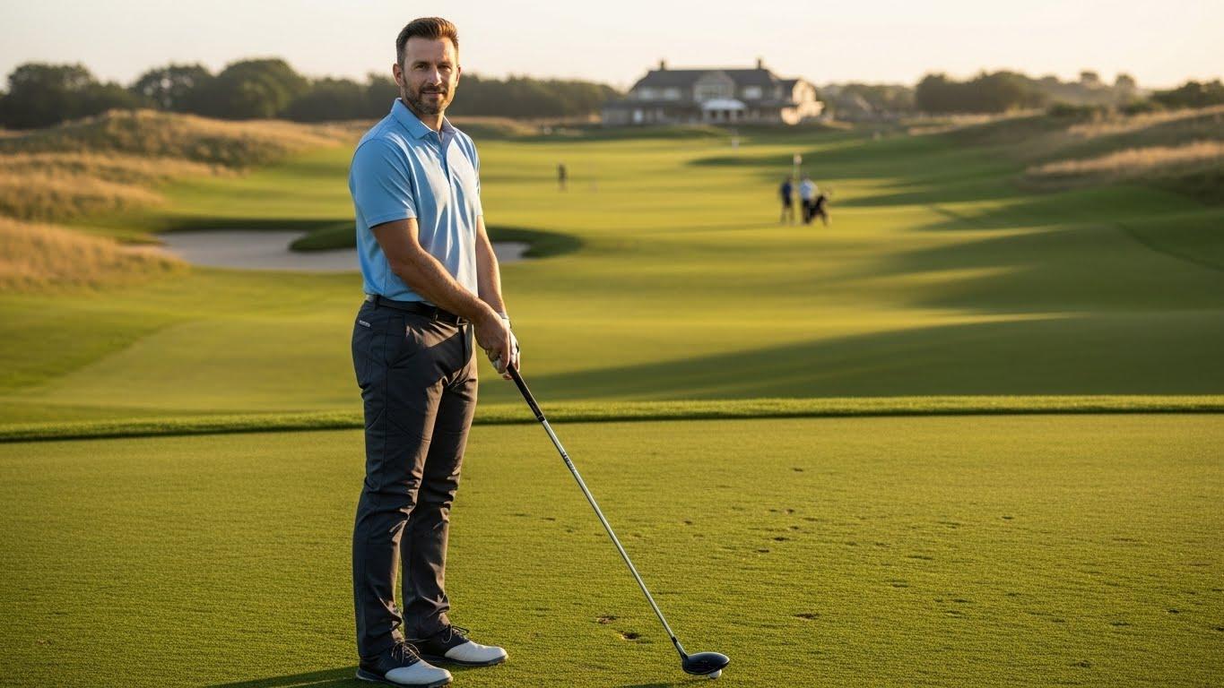 골프 남자패딩바지