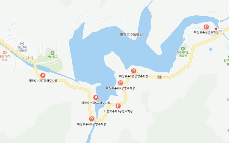 파주 산책하기 좋은 마장호수 출렁다리 둘레길 소요시간 주차비 대중교통 총