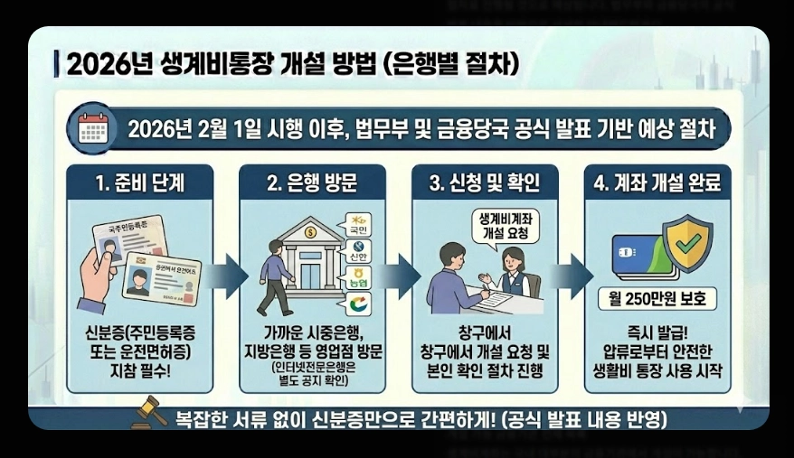 생계비통장 개설 조건(생계비계좌, 행복지킴이통장, 차이점)(+ 개설 방법)