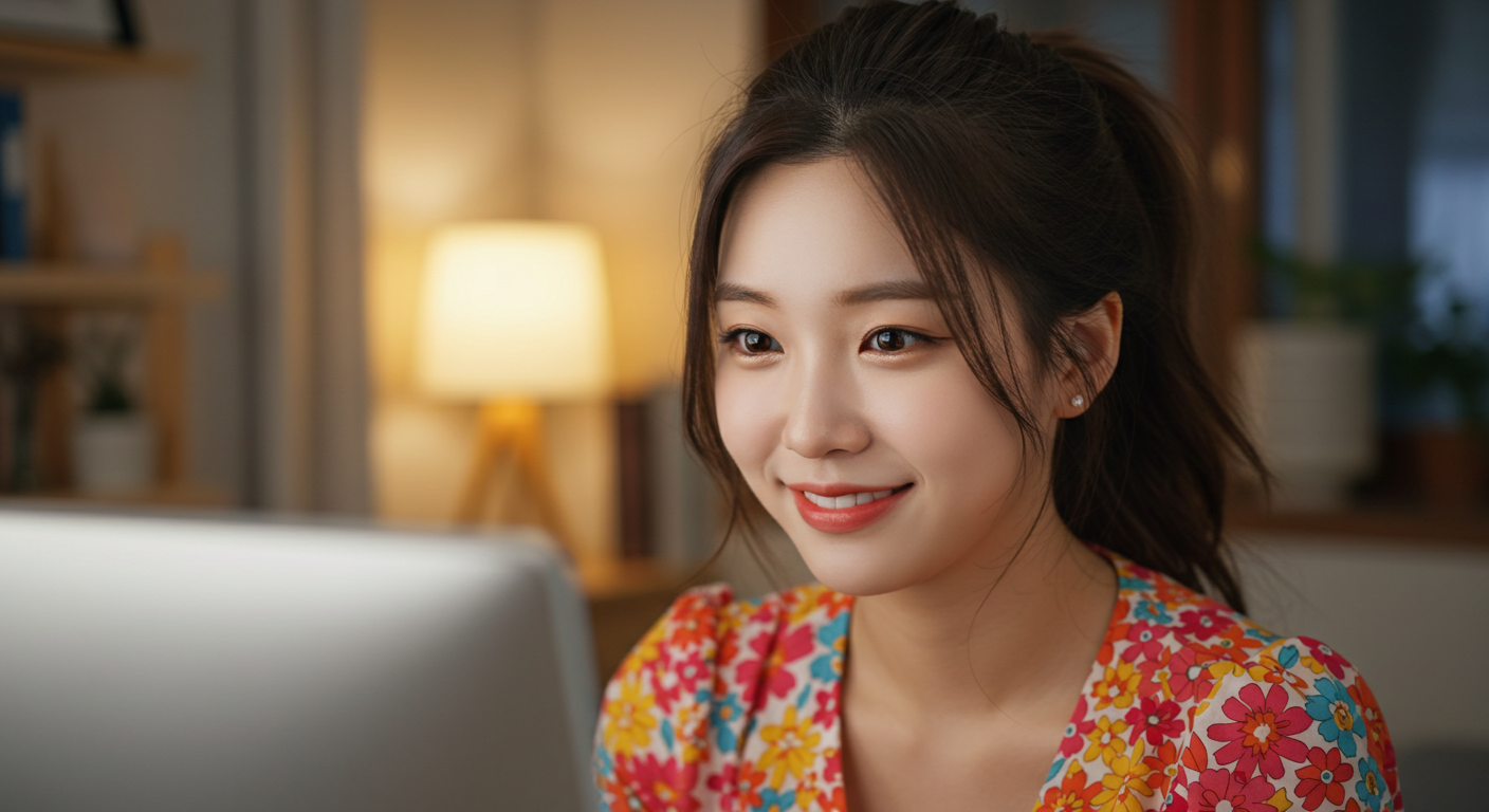 아동수당을 신청하는 여자