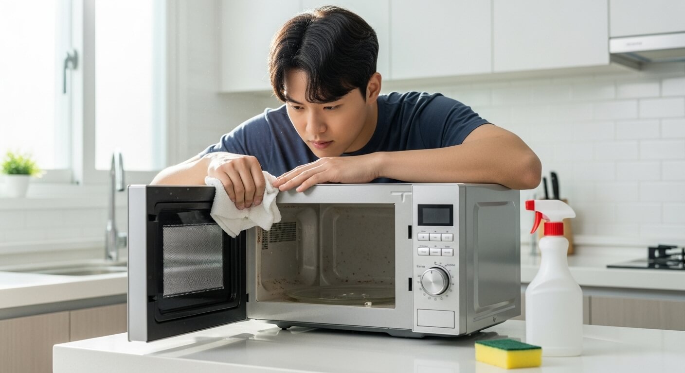 전자레인지 청소 간단하게 하는 방법