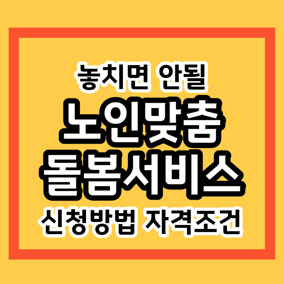 노인돌봄 서비스