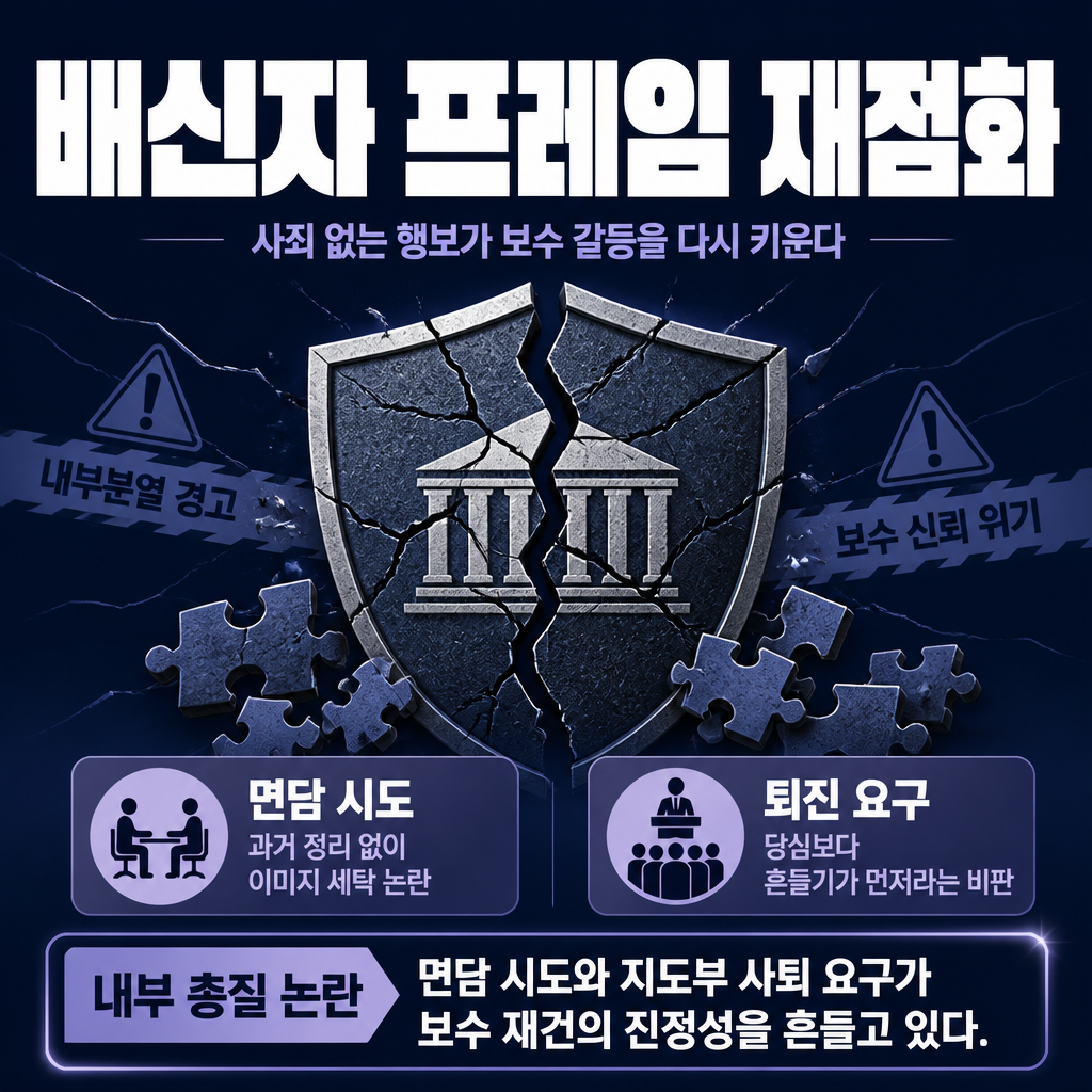 배신자 프레임 재점화