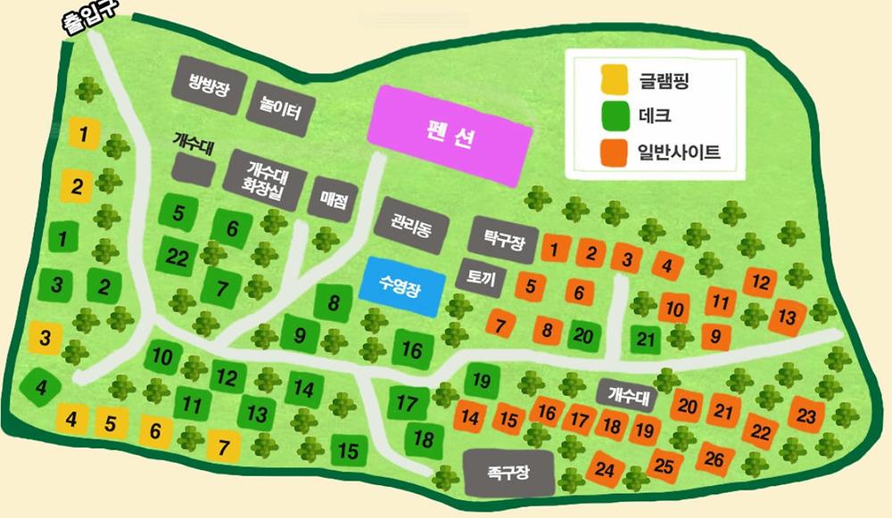 충남 서천 늘푸른캠핑장 소개