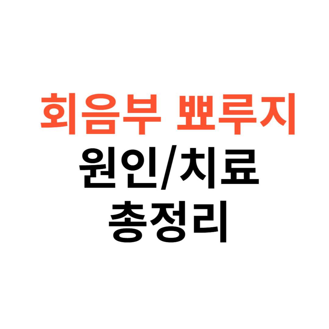 회음부 뾰루지 원인부터 치료