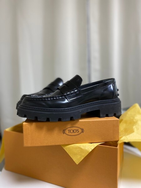 토즈 TOD&rsquo;S 플랫폼 청키 여자 로퍼 후기 [사이즈, 페니 바 로퍼]