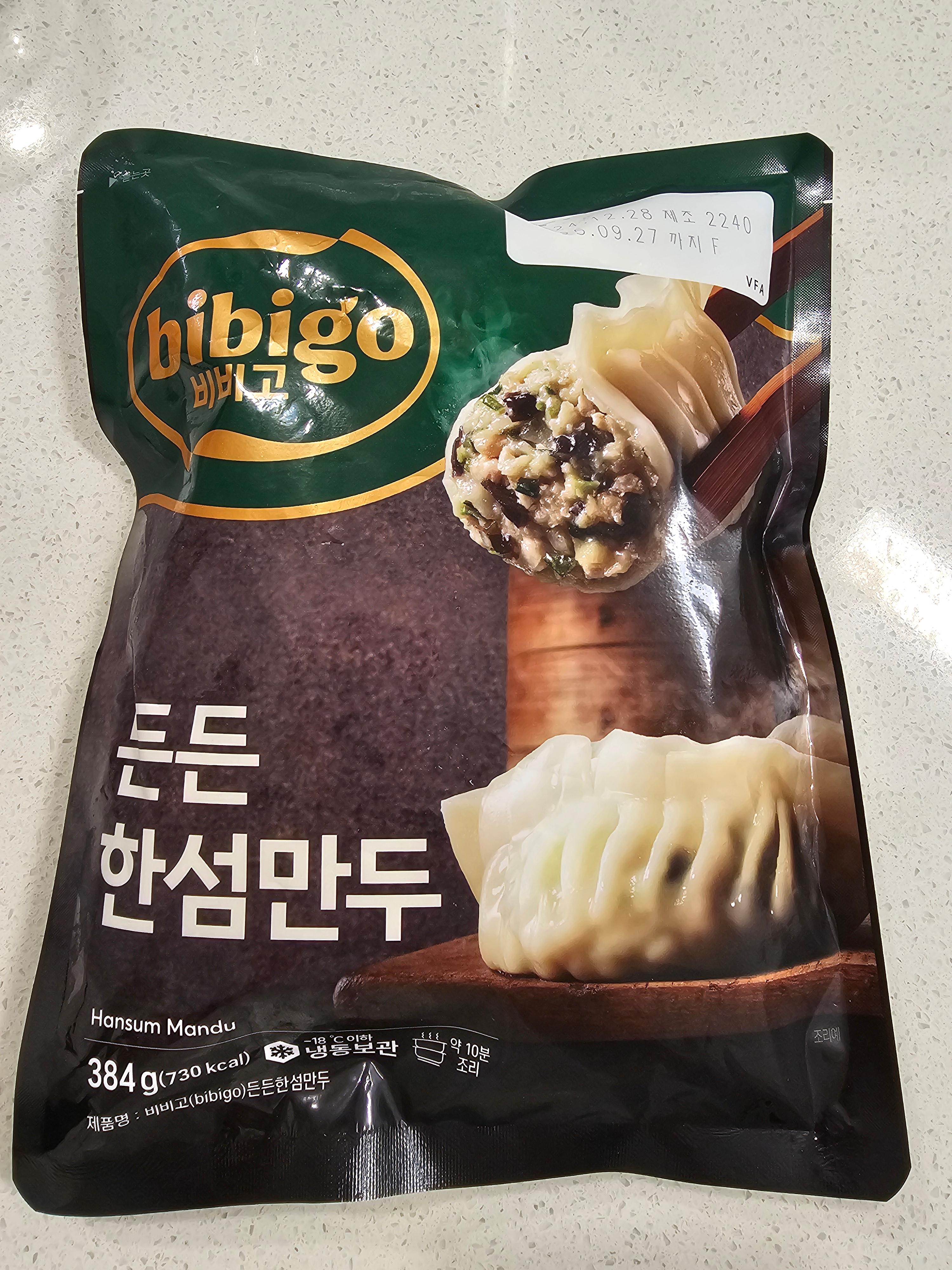 비비고 든든 한섬만두 384g