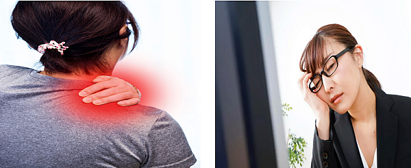 담이 걸리면 나타나는 증상들, 두통, 어깨결림 등