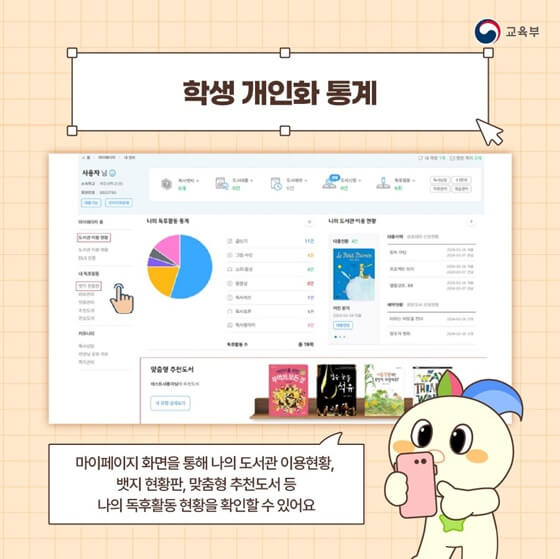 독서로 학생개인화 통계