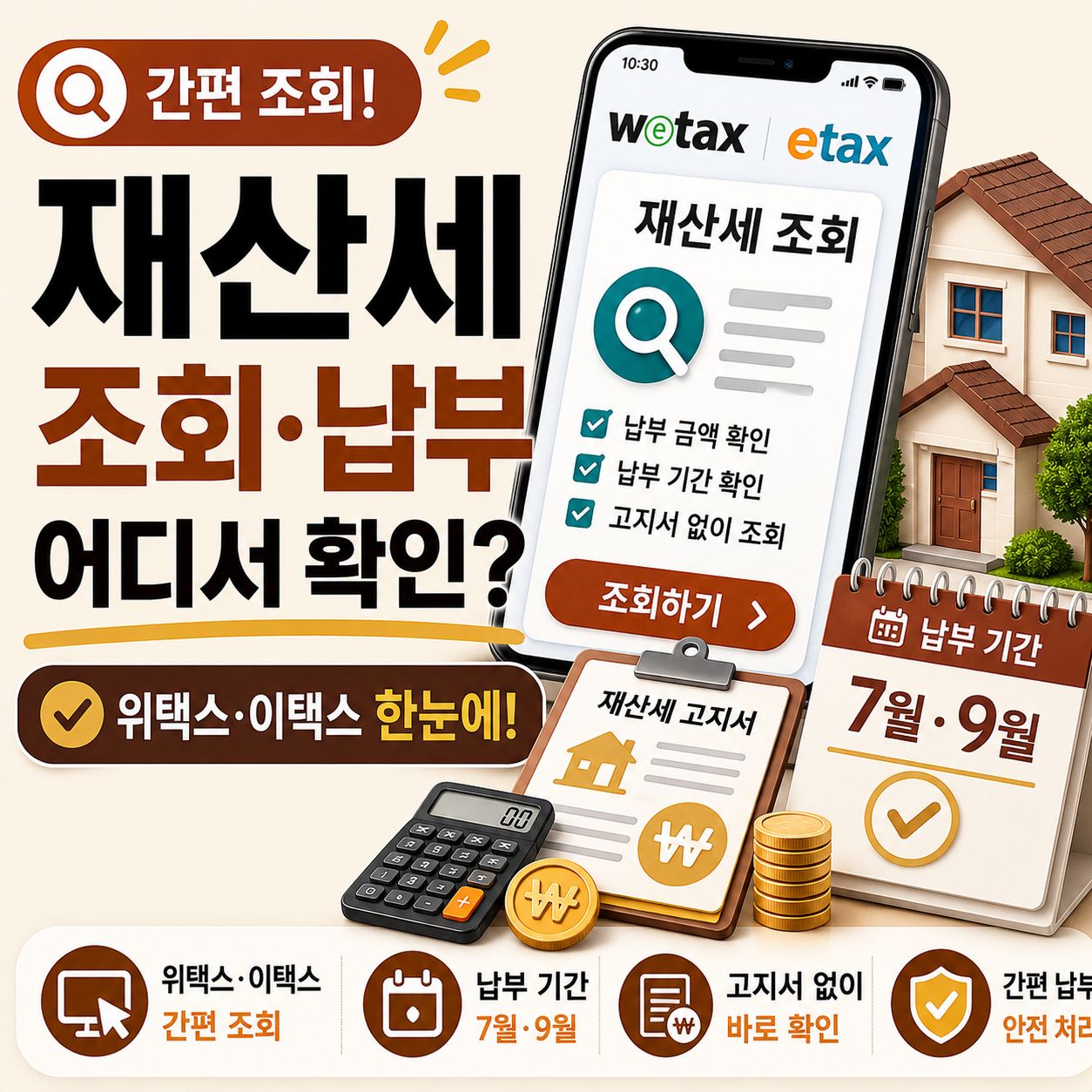 재산세 조회 방법 위택스 이택스 상황별 안내