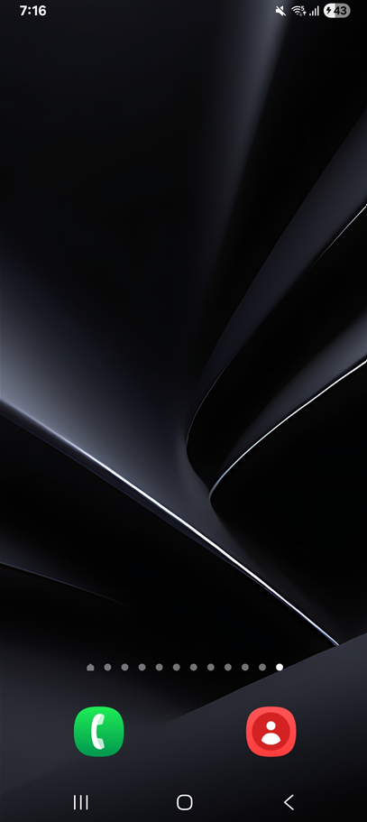 방법 1: 홈 화면 길게 터치하기