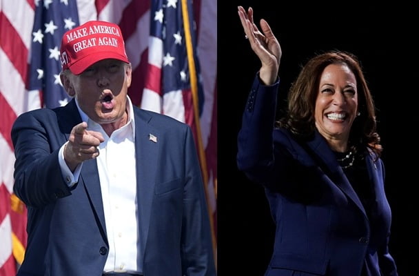 미국 공화당 대선후보 도널드 트럼프 전 대통령과 민주당 대선후보 카멀라 해리스 부통령.