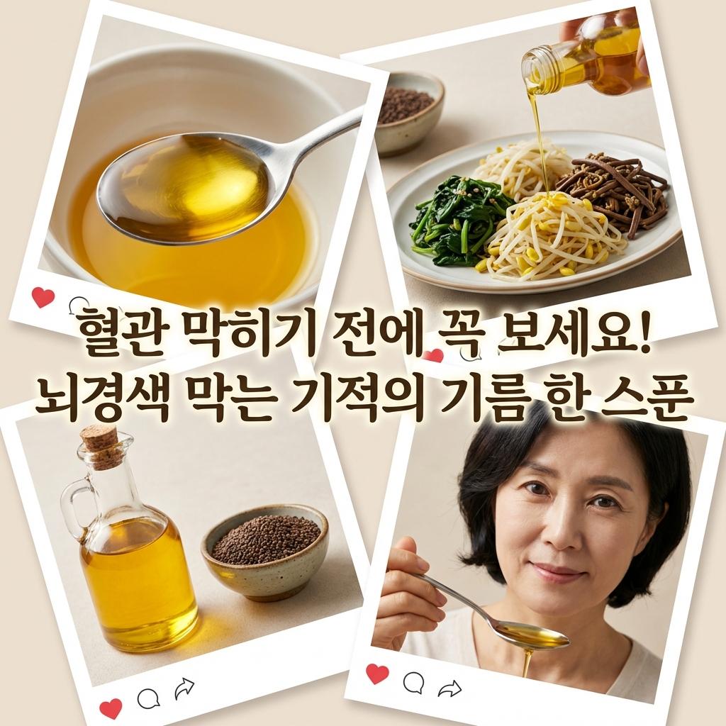 뇌경색 전조증상? 들기름 효능 장단점