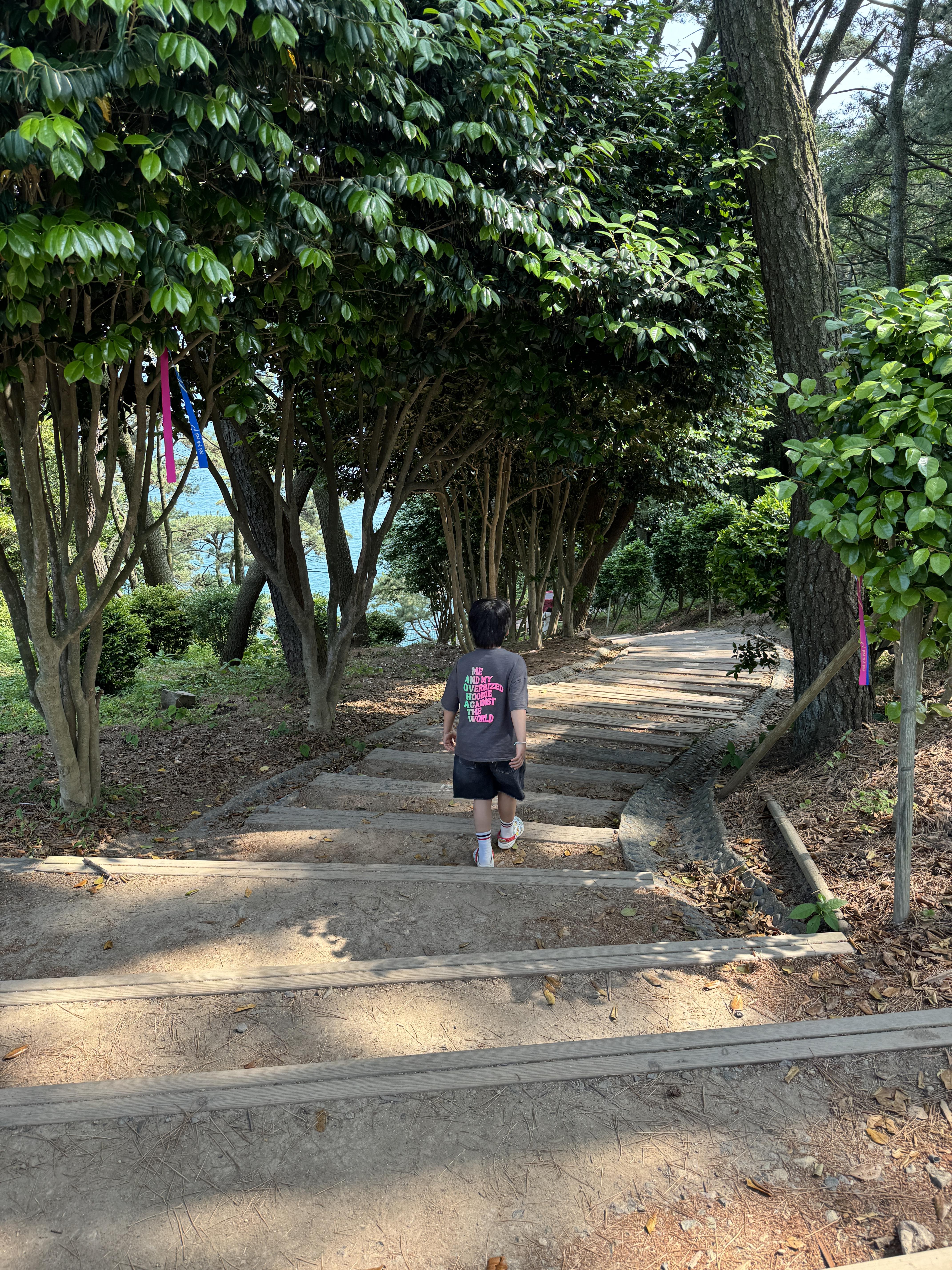 암남공원-흔들다리-내려가는-계단