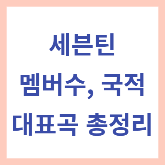 세븐틴 멤버수