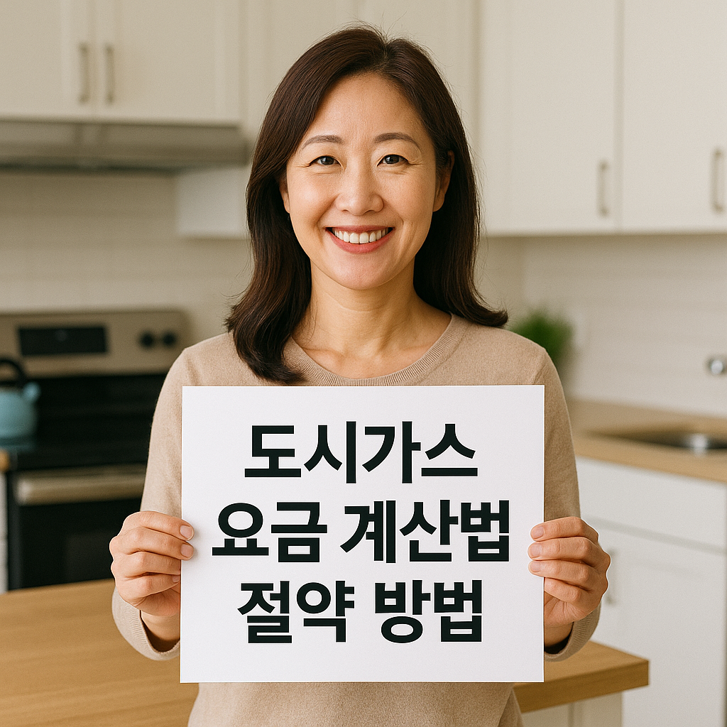 도시가스 요금 계산법과 절약 방법