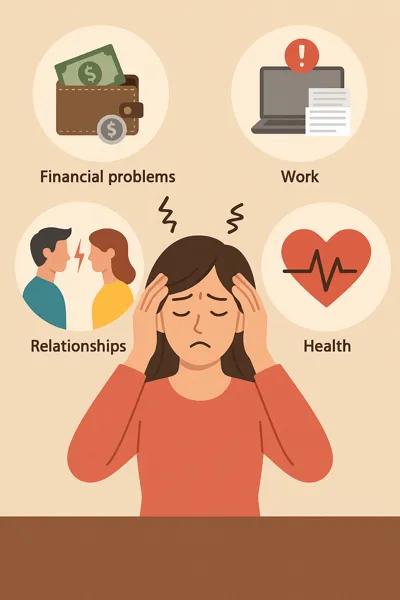 스트레스 원인 그림