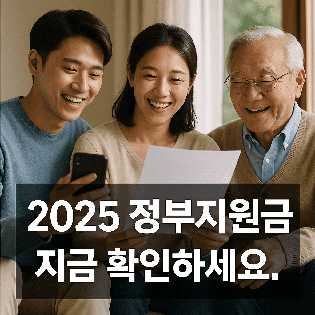 2025 정부지원 정책 모음 – 꼭 알아야 할 복지 혜택 총정리