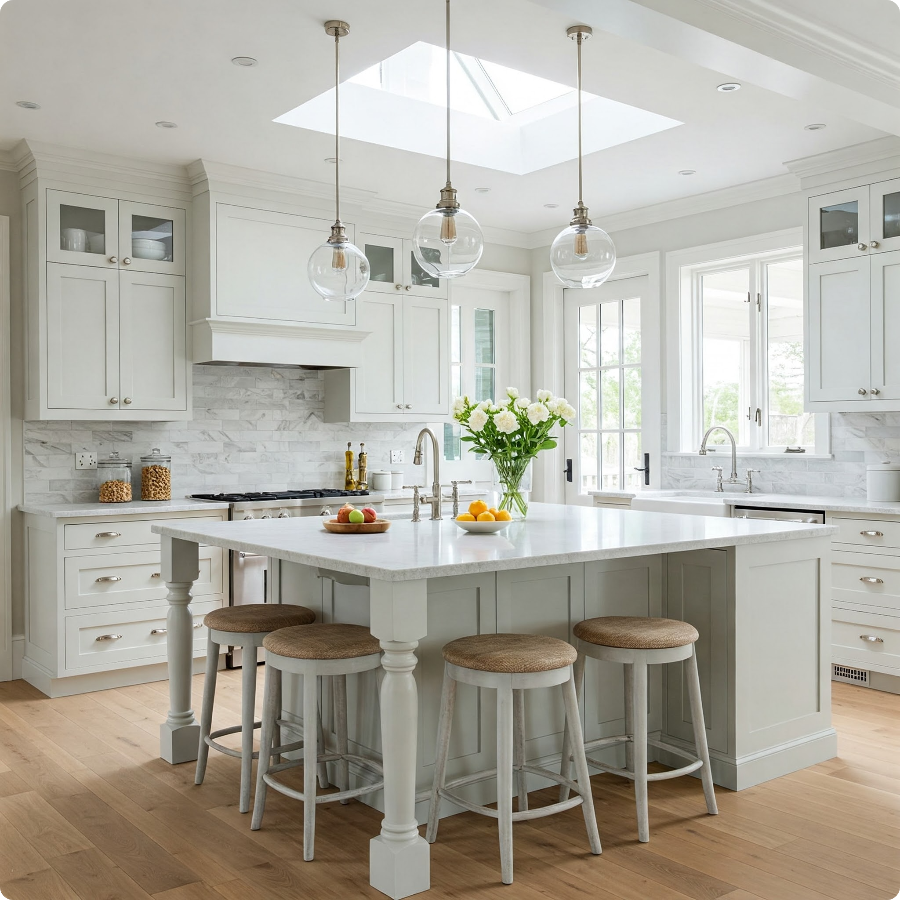 아일랜드 식탁 인테리어