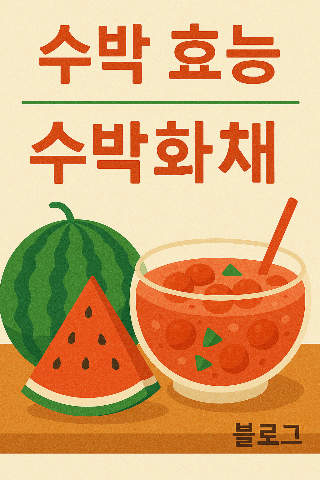 🍉수박 효능, 몰라서 못 먹으면 손해! 수박화채가 여름 건강을 지키는 이유