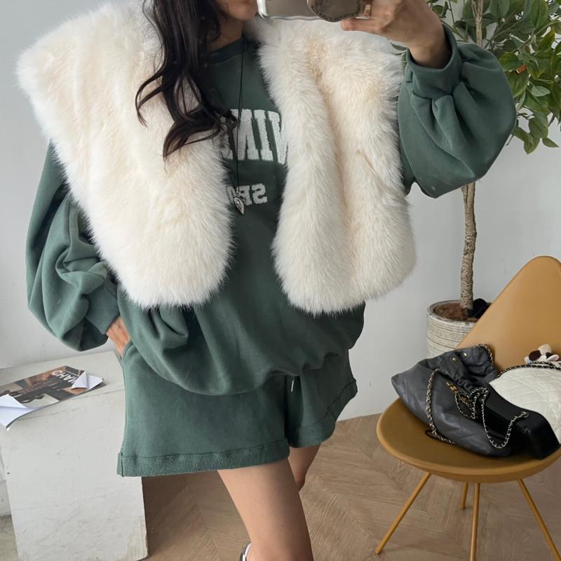 제이핏 숏밍크퍼베스트 신상할인