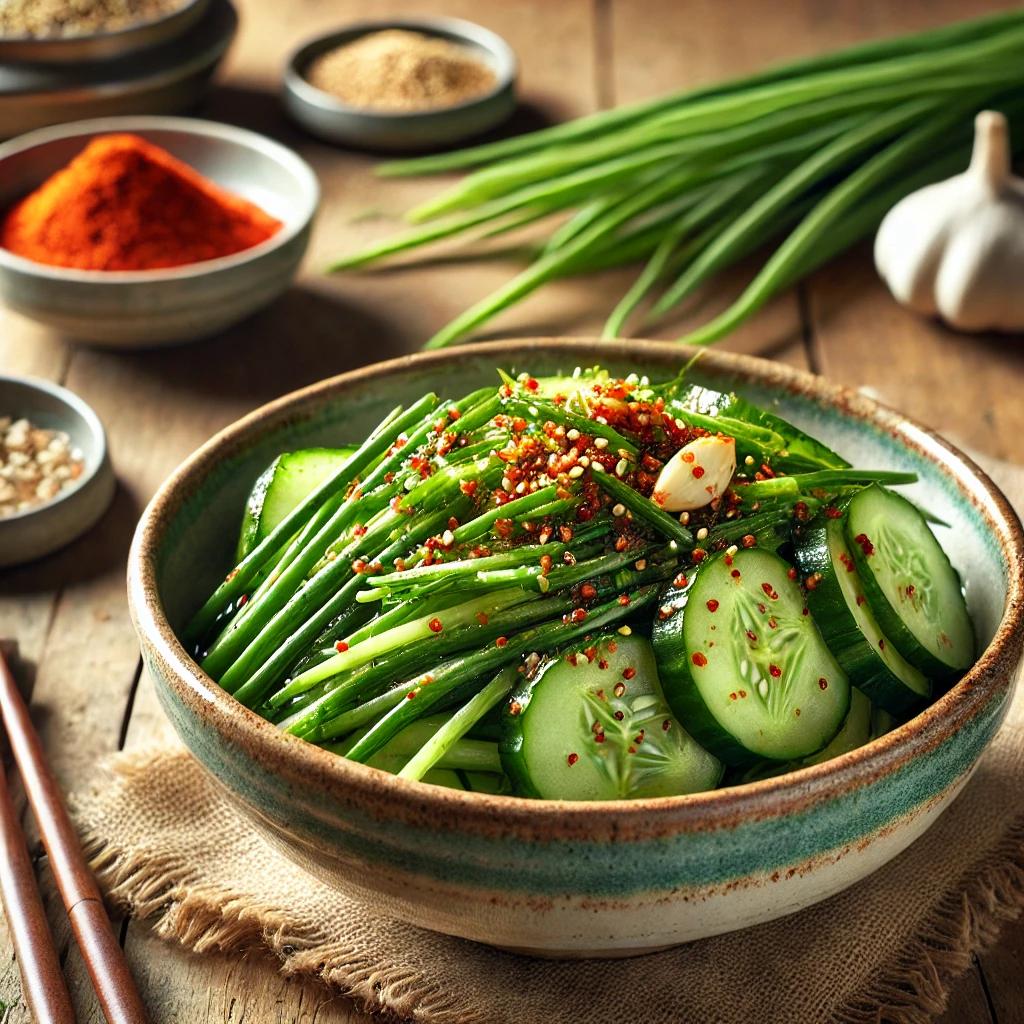 오이부추겉절이