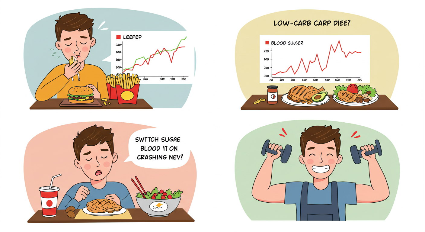 혈당을 안정적으로 유지하는 저탄수화물