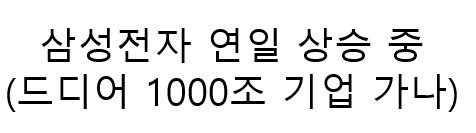 삼성전자 연일 상승 중 
드디어 1000조 클럽 가입하나?