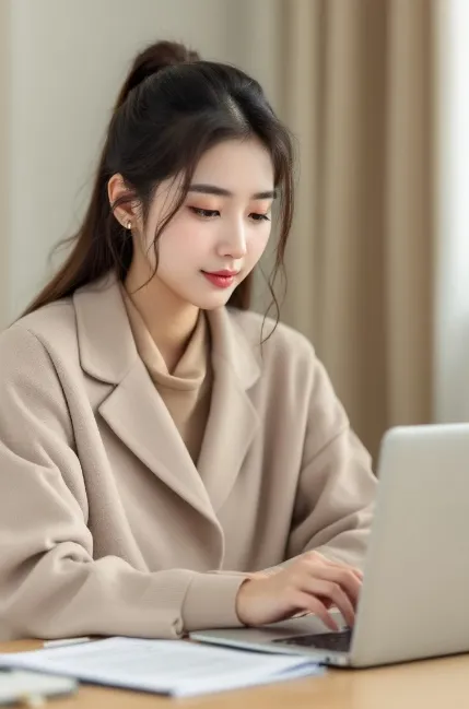 경기도 청년기본소득 신청 중인 청년 이미지