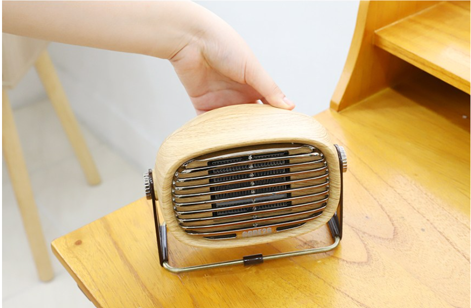 코드26 레트로 감성 탁상용 미니온풍기