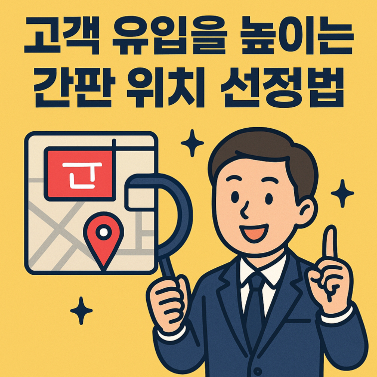 고객 유입을 높이는 간판 위치 선정법