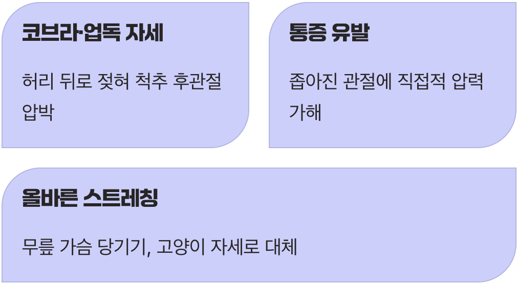 요가 ‘코브라 자세’, 척추를 괴롭히는 시간