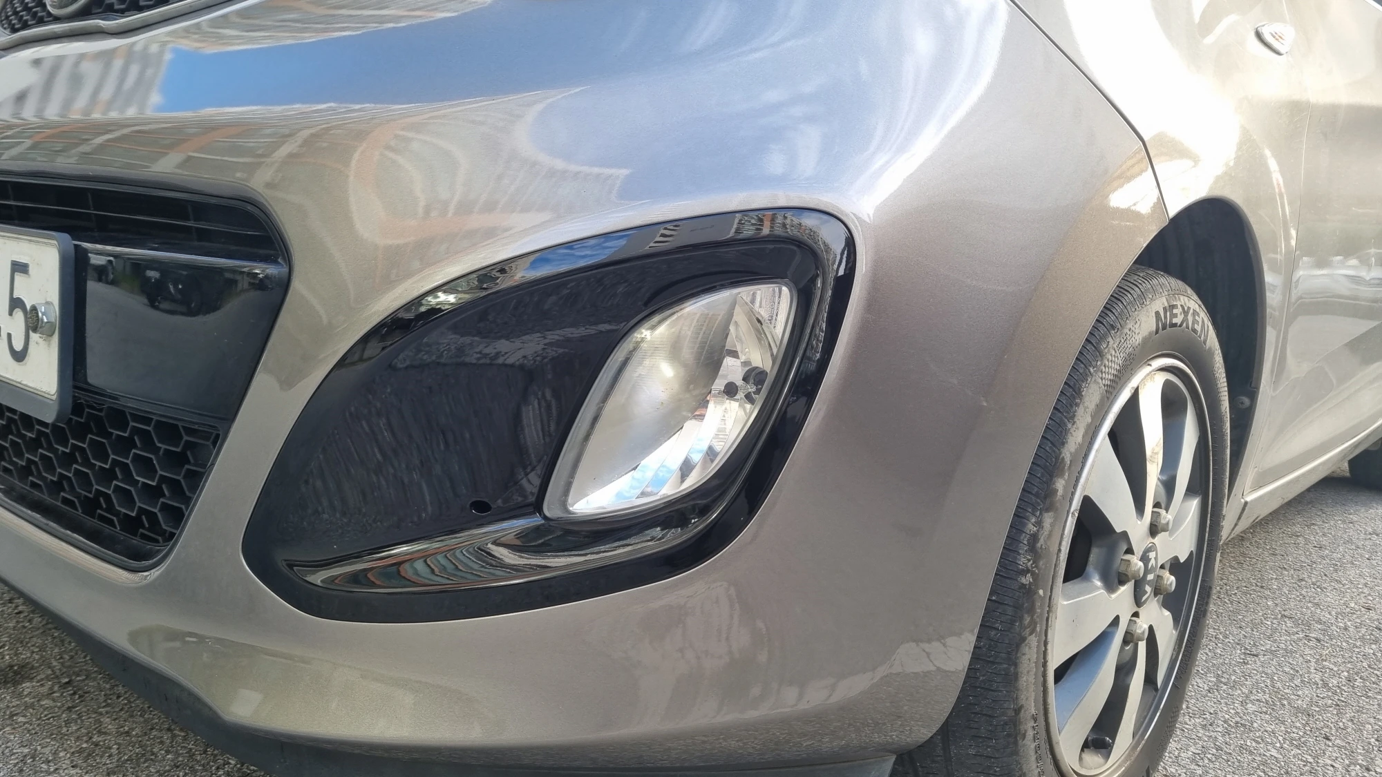 범퍼 도색 교체 후 모습