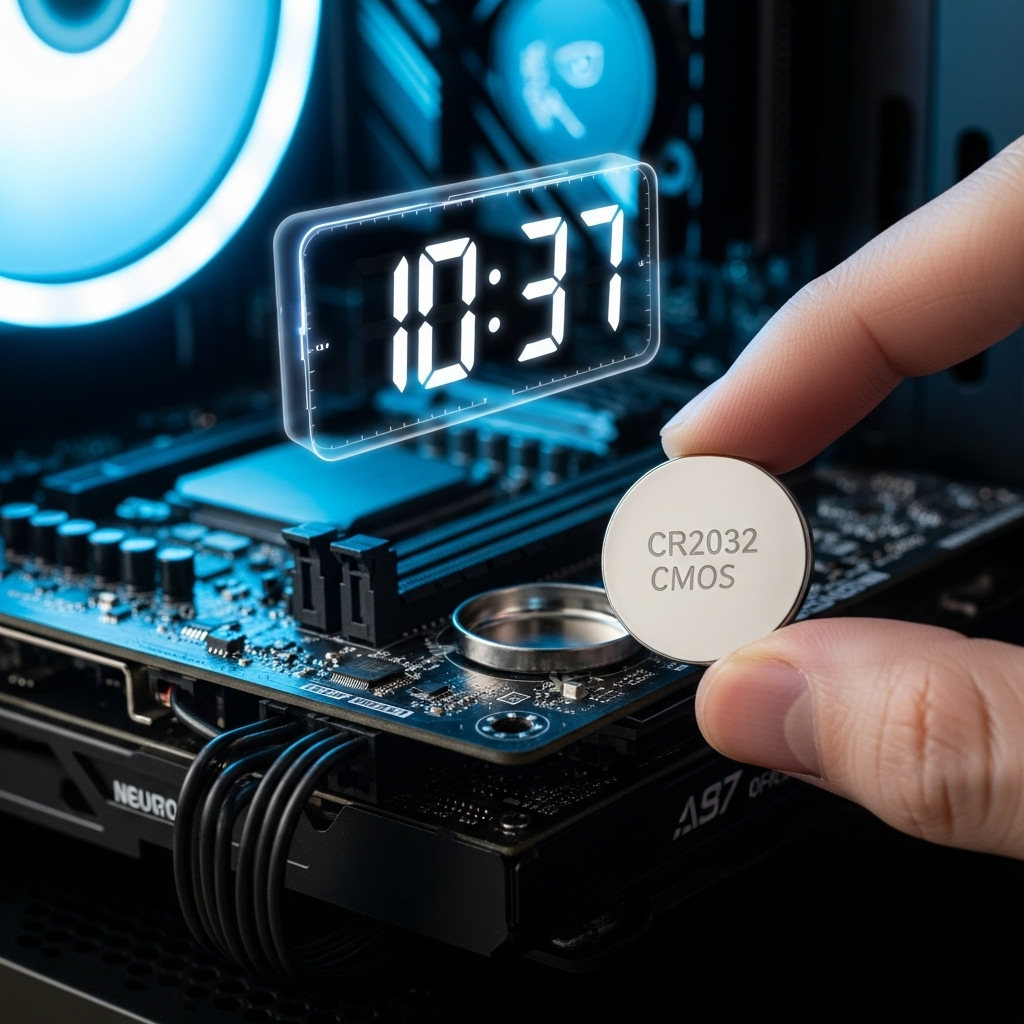 PC 시간 오류 해결법 2025 윈도우 시계 초기화 CMOS 배터리 교체 방법 총정리