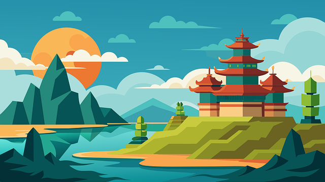 중국 전경 이미지