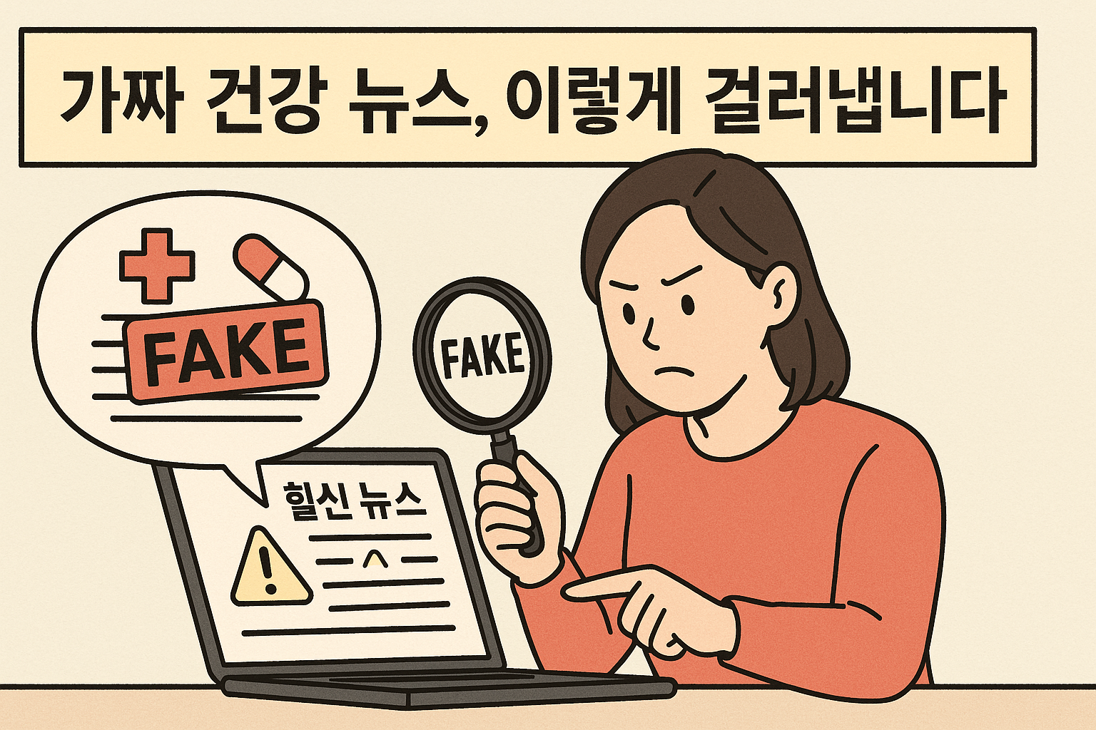 가짜 건강 뉴스, 이렇게 걸러냅니다