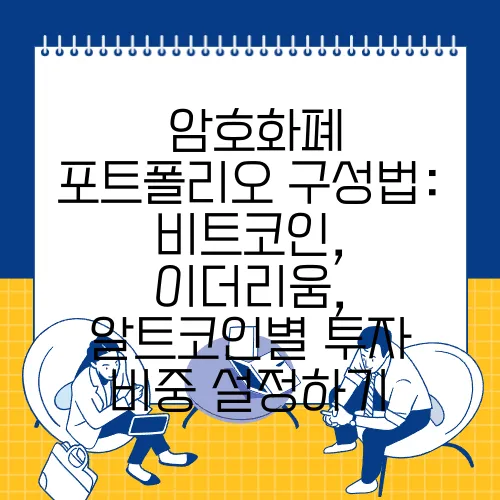 
암호화폐 포트폴리오 구성법: 비트코인, 이더리움, 알트코인별 투자 비중 설정하기