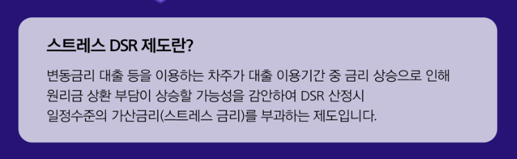 스트레스 DSR(@금융위원회 블로그)
