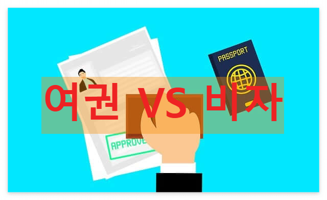 여권 비자 차이 구분